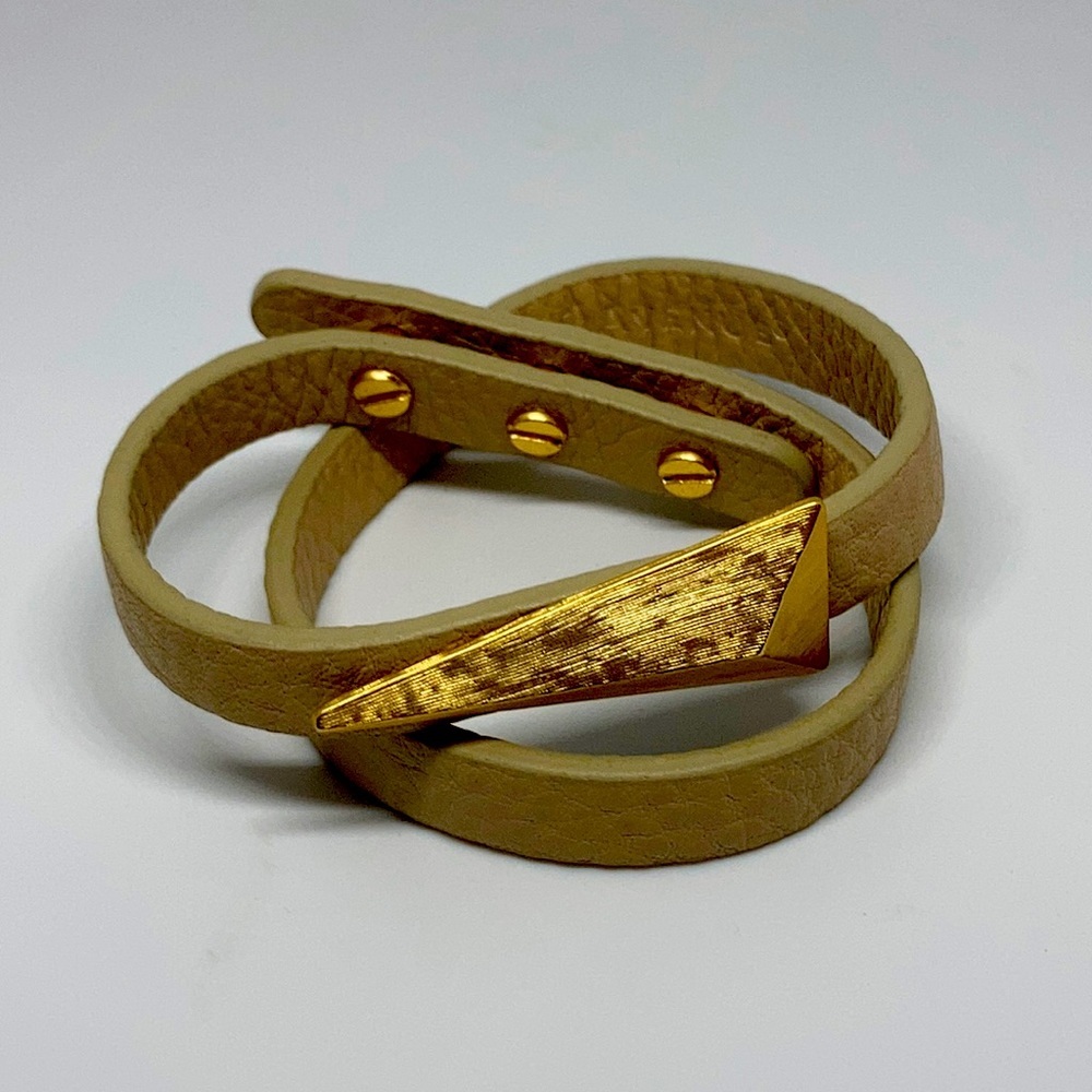 Lulu Avenue Leather Wrap Bracelet NWOT Boho Layered Brown Fashion Jewelry Women'